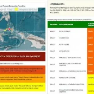 Gempa Besar M7,6 Guncang Bitung Sulut, 10 Wilayah ini Berpotensi Tsunami!