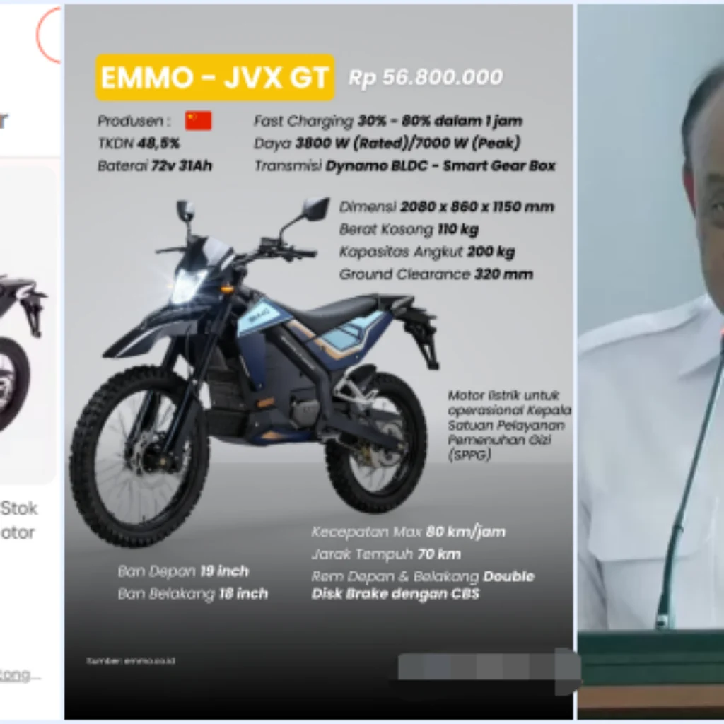 Motor Listrik Mirip Emmo Dijual Rp 10 Juta di Alibaba!, Kepala BGN Dadan Hindayana Sebut Itu Akun Bodong