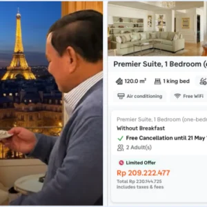 Tarif Kamar Four Seasons Hotel George V Ratusan Juta per Malam, Disorot Usai Prabowo Rayakan Ultah Teddy Indra Wijaya di Paris