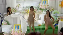 VIDEO!; Wasiat Almarhum, Penari Dewasa Berpakaian Minim Disewa untuk Tampil di Upacara Pemakaman di Thailand