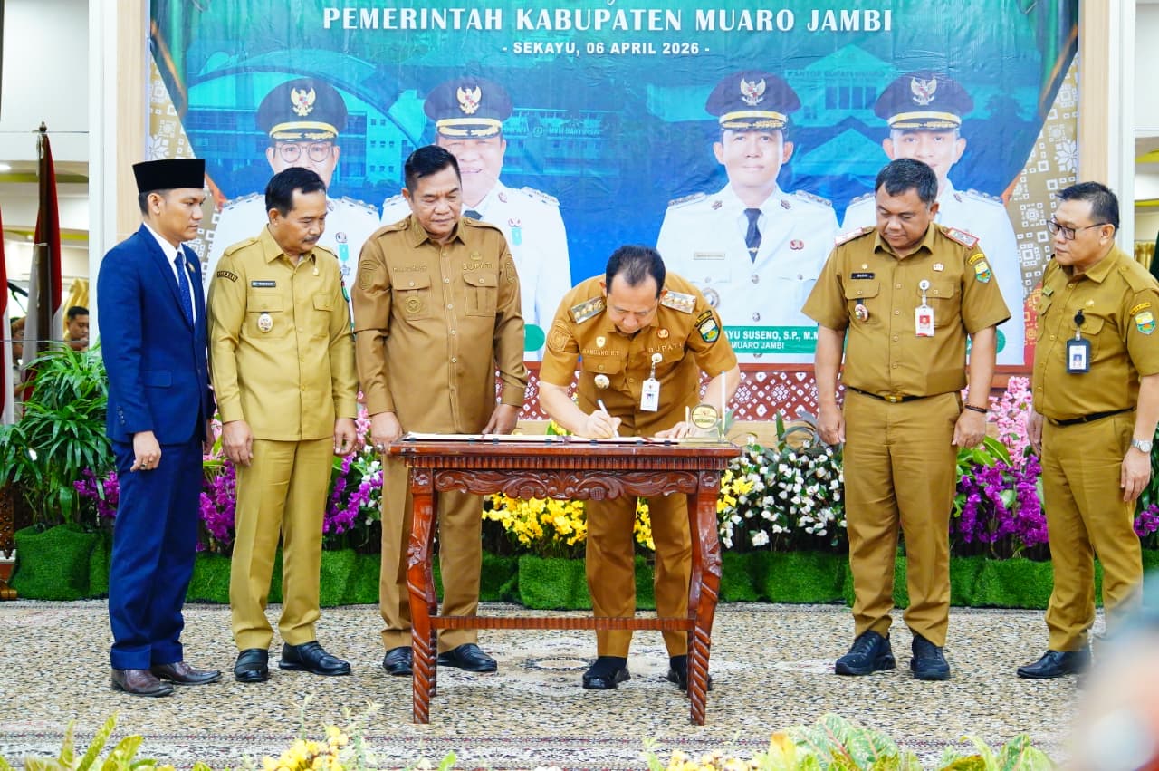 Teken MoU Kerjasama Kabupaten Muba-Muaro Jambi, Langkah Strategis Hadapi Tantangan Perbatasan