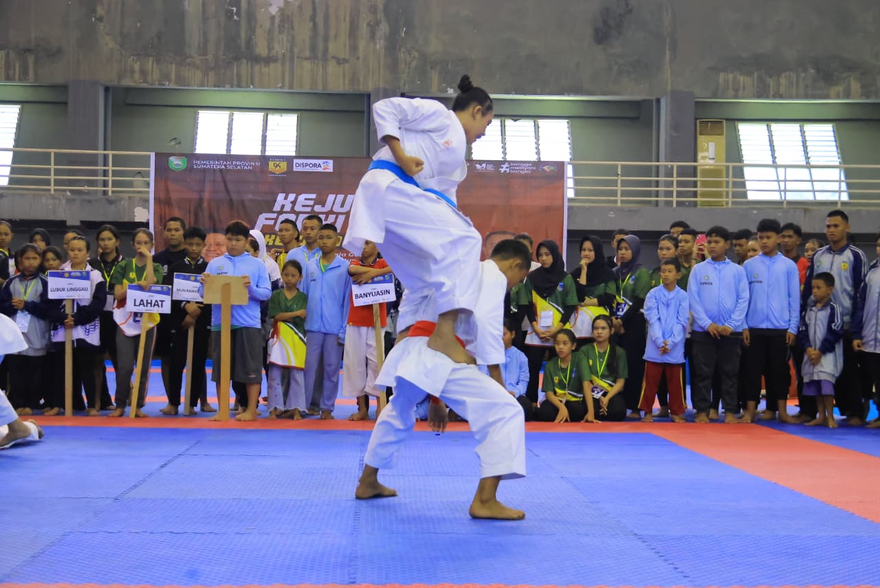 Kejurda dan Festival FORKI Sumsel Jadi Ajang Pembinaan Atlet, Wagub Cik Ujang Tekankan Sportivitas