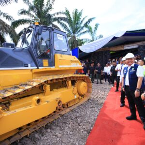Groundbreaking Jalan Hauling Batubara Sepanjang 10,46 kilometer milik PT Bhumi Sriwijaya Perdana Coal di Kabupaten Musi Banyuasin