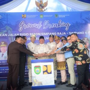 Gubernur Sumsel Dorong Sinergi CSR, Resmikan Ground Breaking Jalan Simpang Raja di PALI