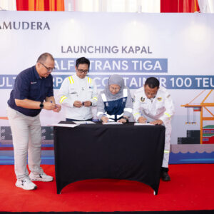 Perkuat Logistik Indonesia Timur, Alfa Trans RayaLuncurkan Container Vessel Kapasitas Terbesar