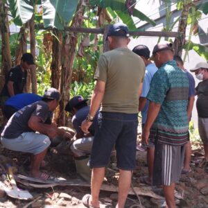 Panitia Pembangunan Masjid Babussalam Mamuju Sembelih Dua Ekor Sapi Kurban