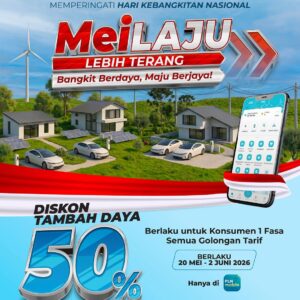 Diskon Tambah Daya 50% MeiLAJU Lebih Terang
