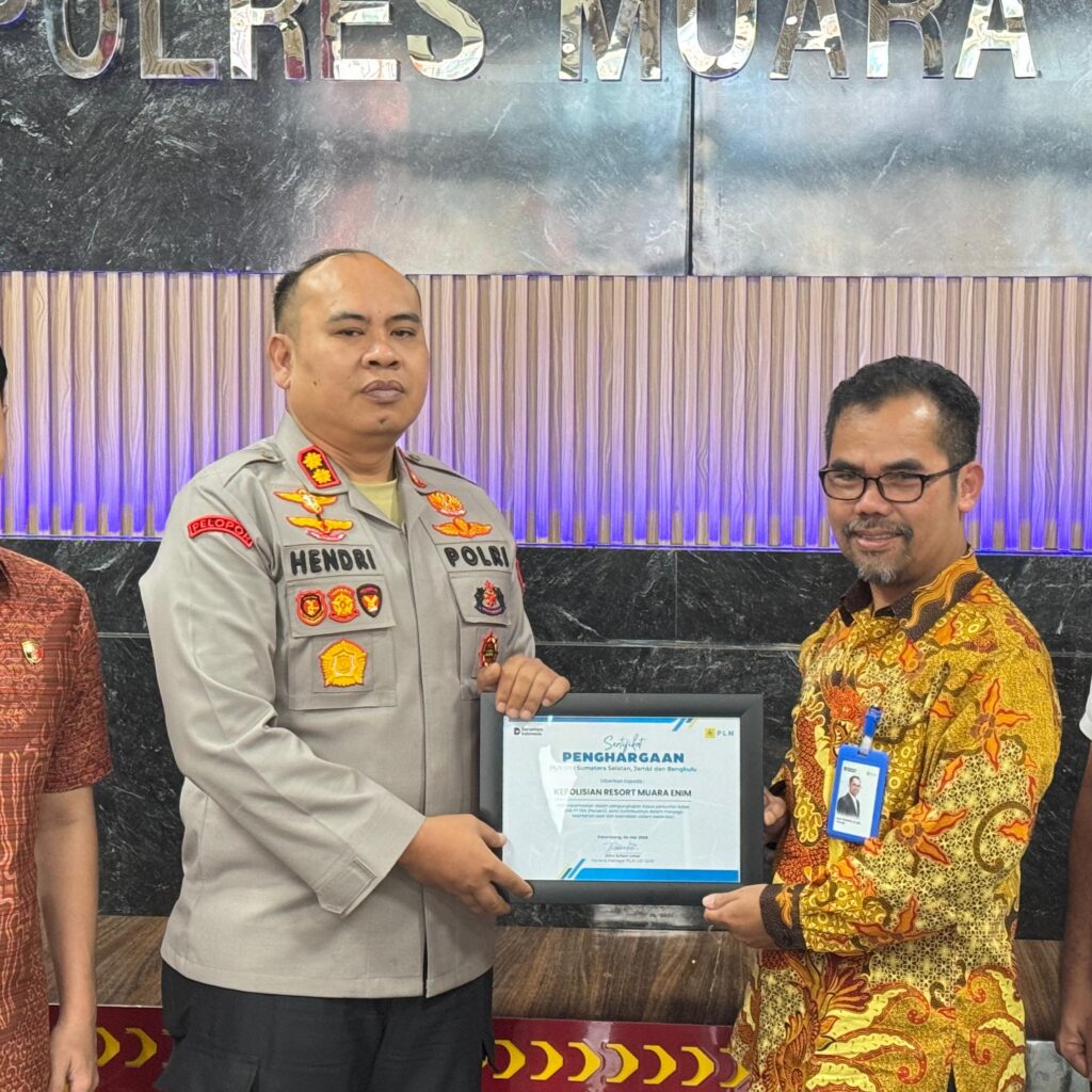 Gerak Cepat  Ungkap Pencurian Kabel, PLN UID S2JB Apresiasi Satreskrim Polres Muara Enim