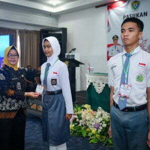 Badan Kesbangpol Muara Enim Lakukan Pusdiklat Paskibraka Untuk Menyambut Hari Lahir Pancasila Dibuka Secara Resmi Kaban Kesbangpol