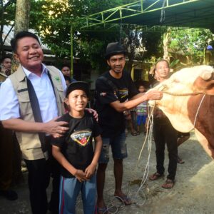 Penyerahan Sapi Kurban Idul Adha 1447 H Bantuan Presiden Prabowo di Masjid Taqwa, Kota Palembang