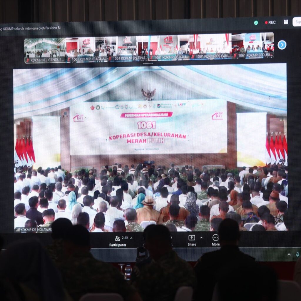 Peresmian Koperasi Merah Putih oleh Presiden Prabowo Secara Virtual, Pemprov Sumsel Siap Dukung Ekonomi Kerakyatan