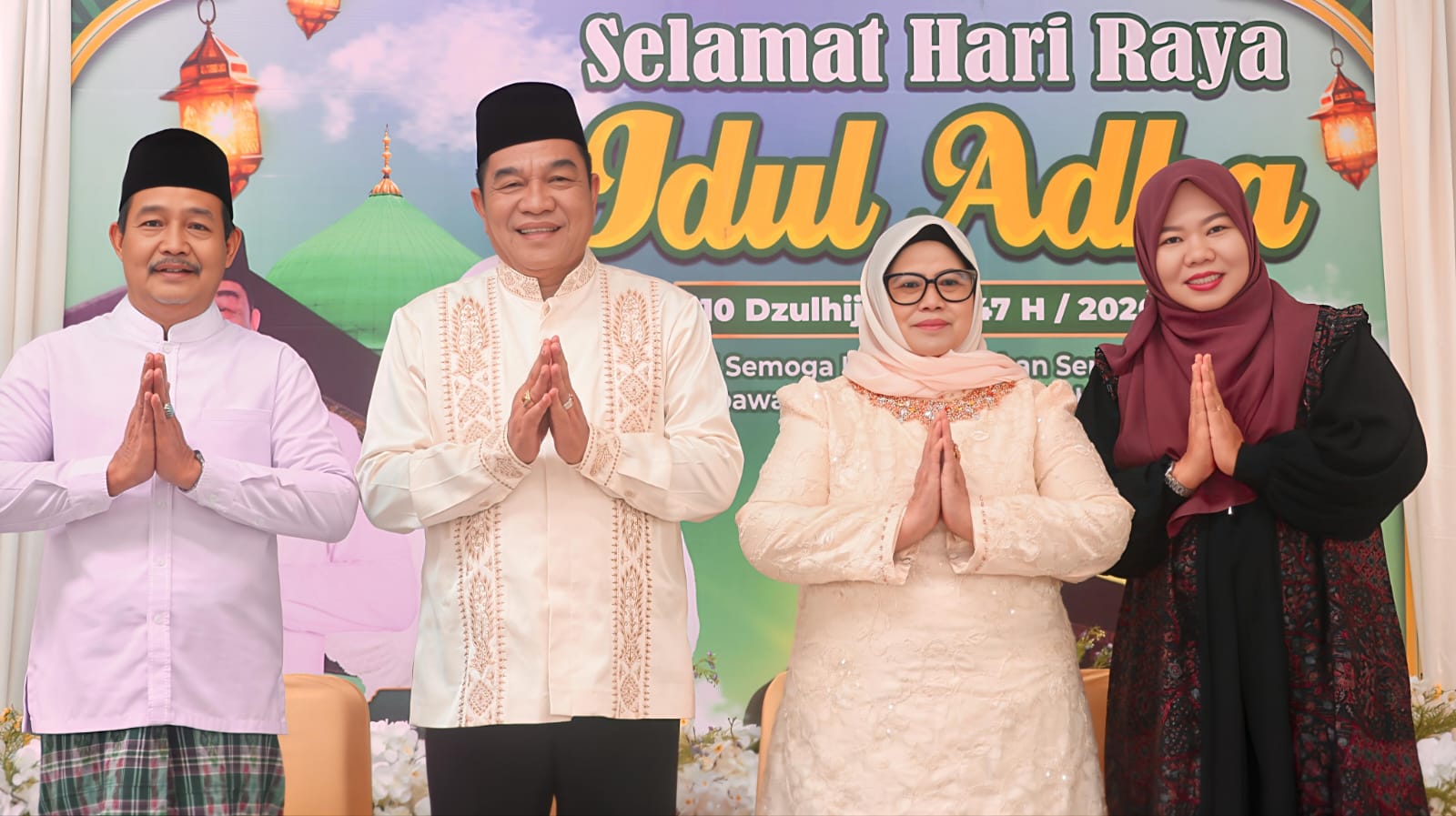 Gema Takbir di Bumi Serasan Sekate: Pemkab Muba Gelar Salat Idul Adha 1447 H di Halaman Pendopoan