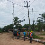 Respons Cepat PLN Amankan Tiang Listrik Retak Akibat Tabrakan, Keselamatan Warga Jadi Prioritas
