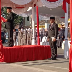 Bupati Muara Enim:Pancasila Harus Tertanam Dalam Jiwa Insan Indonesia Peringatan Hari Lahir Pancasila Berlangsung Penuh Hidmat