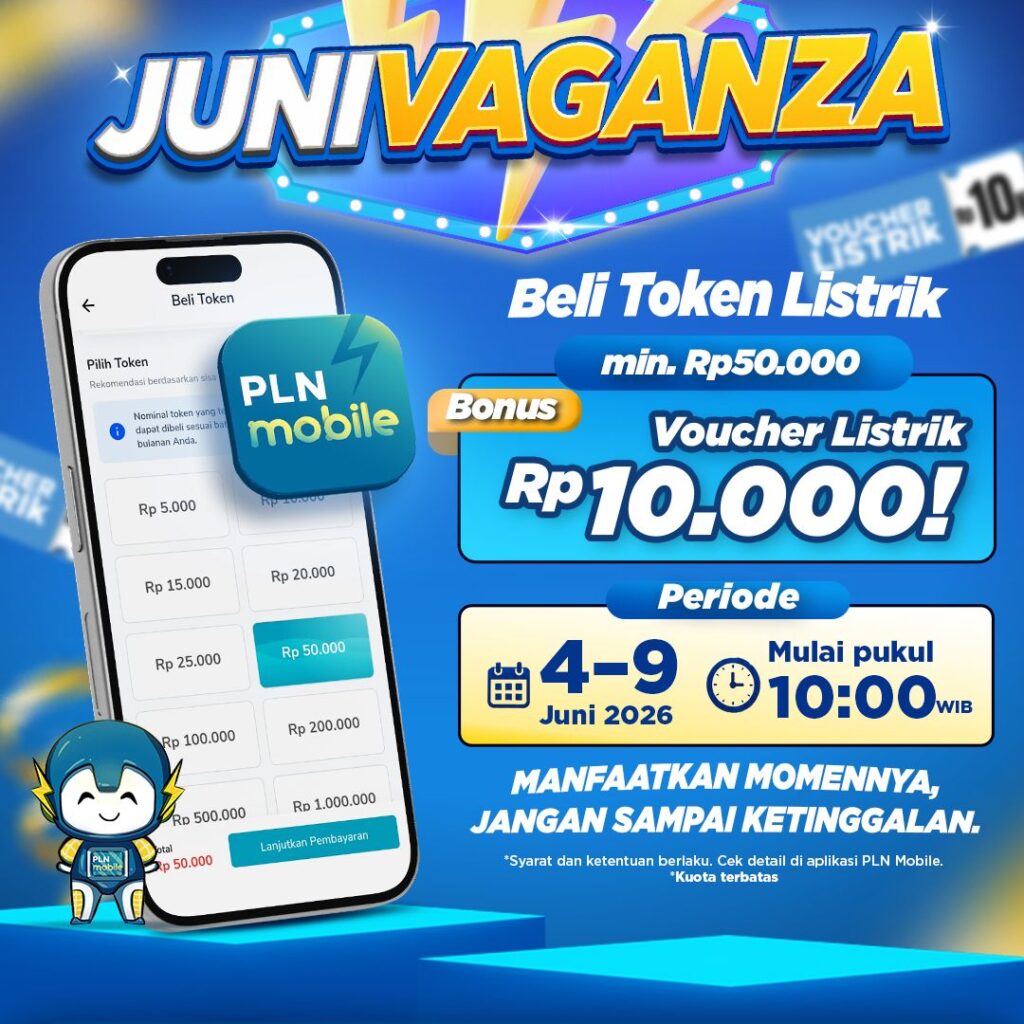 Beli Token Listrik di PLN Mobile, Nikmati Kesempatan Meraih Voucher Listrik