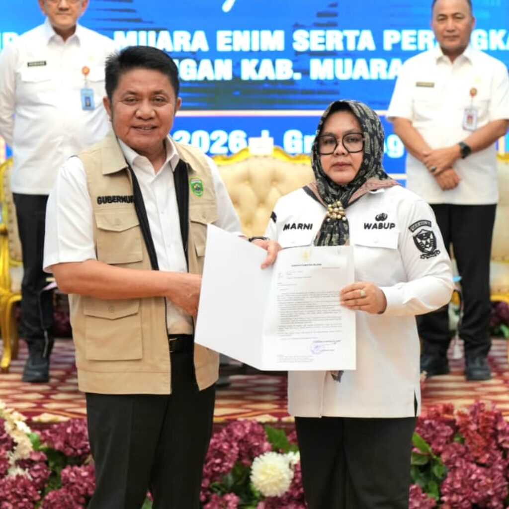Gubernur Sumsel Tunjuk Wabup Sumarni Sebagai Pelaksana Tugas Bupati Muara Enim