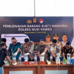 Polda Sumsel Musnahkan 2 Kilogram Sabu Hasil Pengungkapan Jaringan Narkoba di Musi Rawas