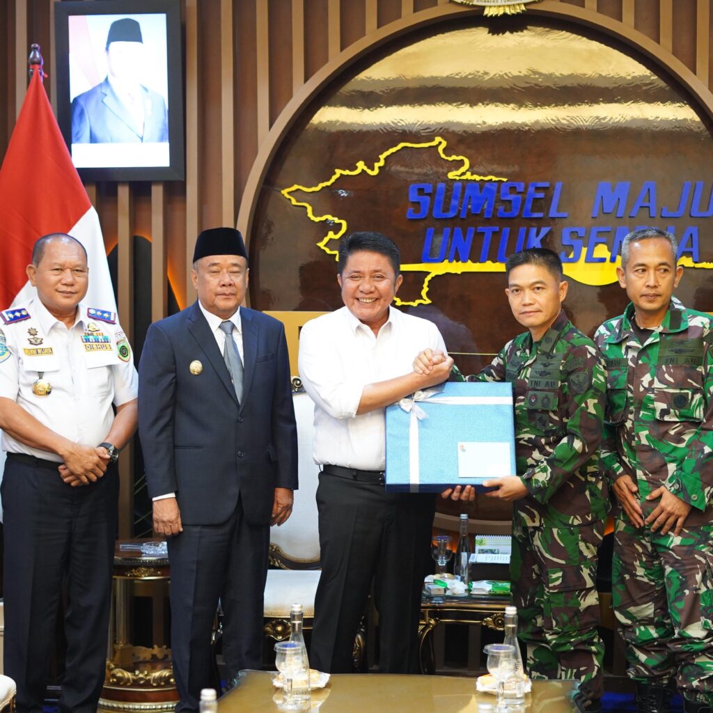 Pemprov Sumsel Terima Pamit Pindah Tugas  Danlanud Palembang Kolonel Pnb. Zulfikri Arif Purba