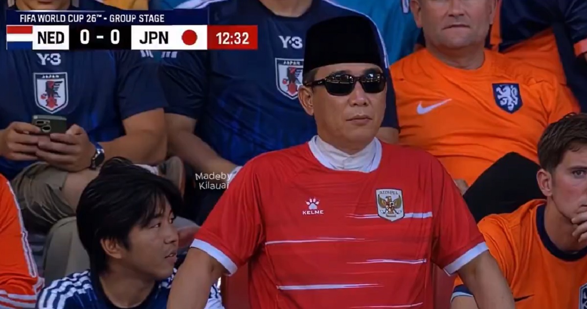 Pria seperti Presiden RI Soekarno Saksikan Langsung Laga Belanda vs Jepang di Piala Dunia 2026, Begini Faktanya!