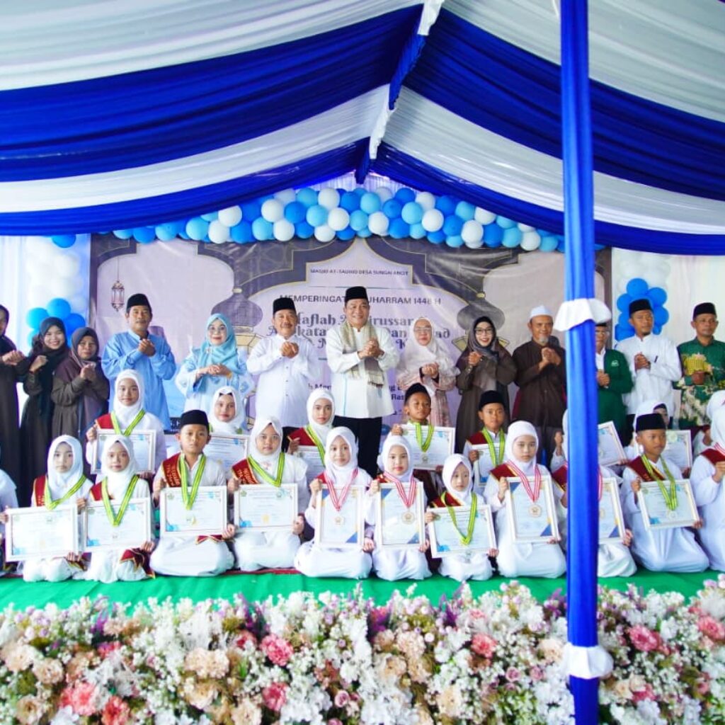 Sambut Tahun Baru Islam 1448 H, Bupati Toha Hadiri Wisuda Santri dan Milad ke-17 TPA Nurul Ilmi