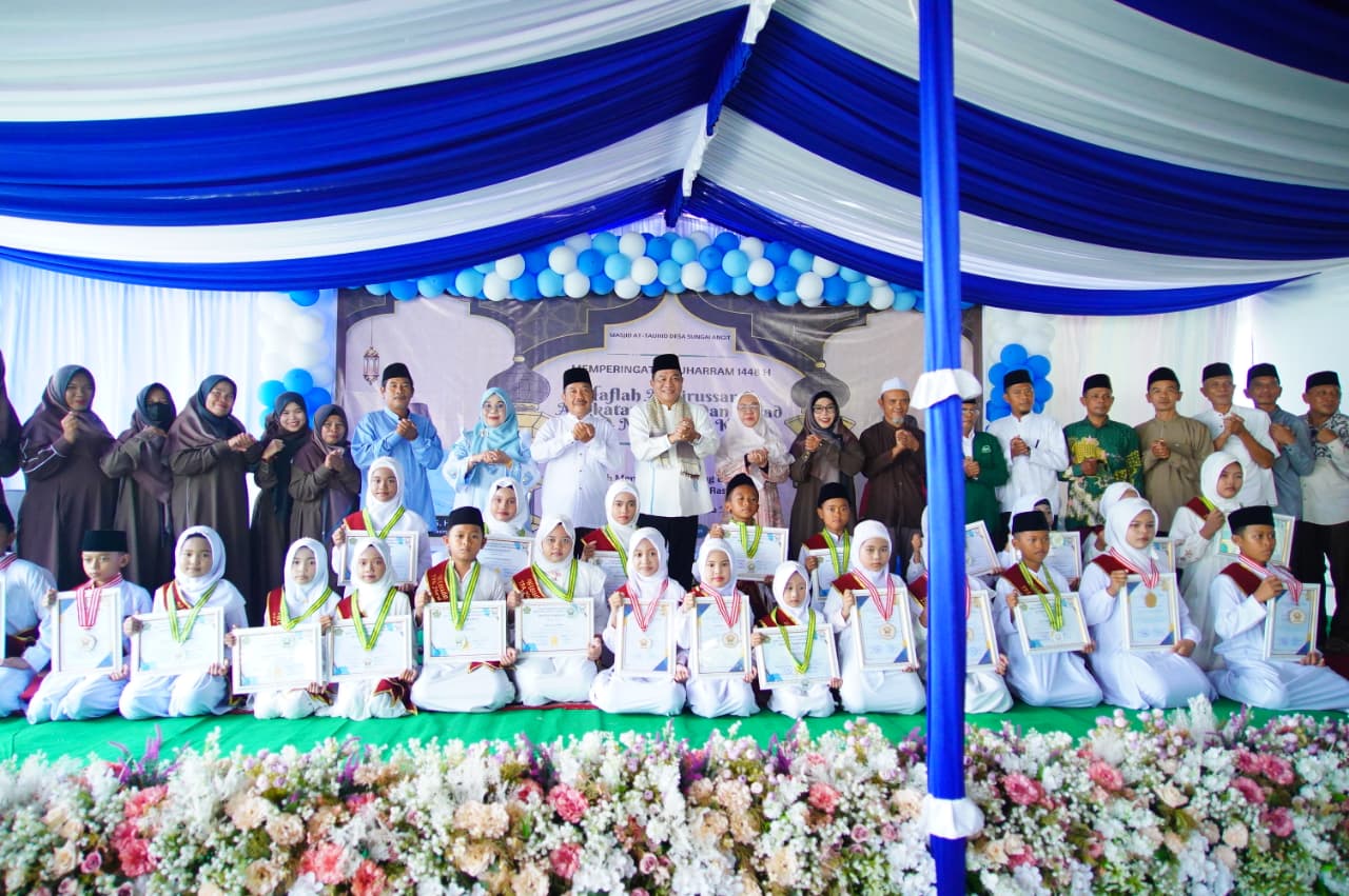 Sambut Tahun Baru Islam 1448 H, Bupati Toha Hadiri Wisuda Santri dan Milad ke-17 TPA Nurul Ilmi