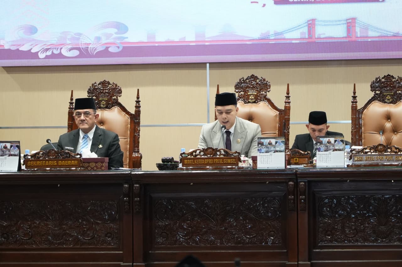 Pemprov Sampaikan Jawaban Gubernur Atas Pandangan Umum Fraksi DPRD Provinsi Sumsel