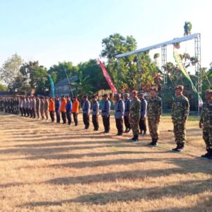 Jelang Pembukaan TMMD 129 di Kesongo, Kodim Bojonegoro Gelar Gladi Upacara