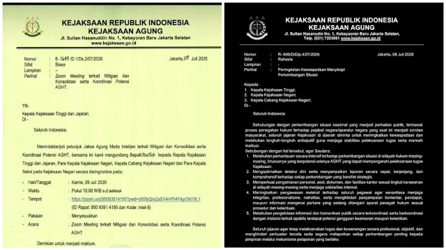 VIRAL! Beredar Surat Petunjuk ke Anggota Polri Soal Penyidikan SPPG, Merasa Ada Ancaman, Kejaksaan Juga Edarkan Surat Konsolidasi
