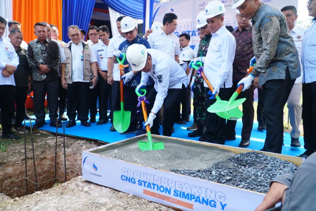 Groundbreaking CNG Station Simpang Y Indralaya, Kabupaten Ogan Ilir