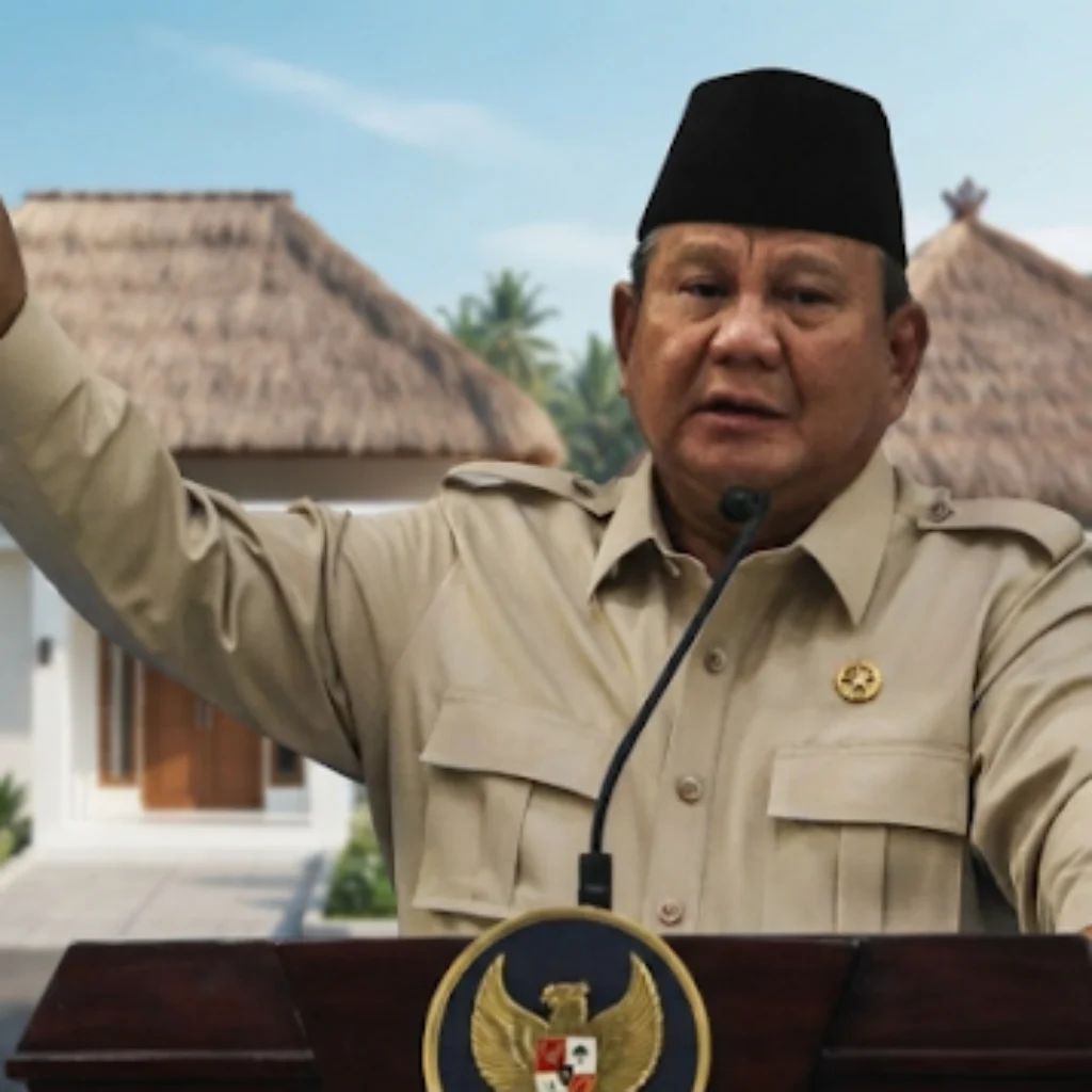 Presiden Prabowo Usul Atap Rumah Kembali Pakai Ijuk dan Rumbai, Sebut Seng Bikin Sakit Paru