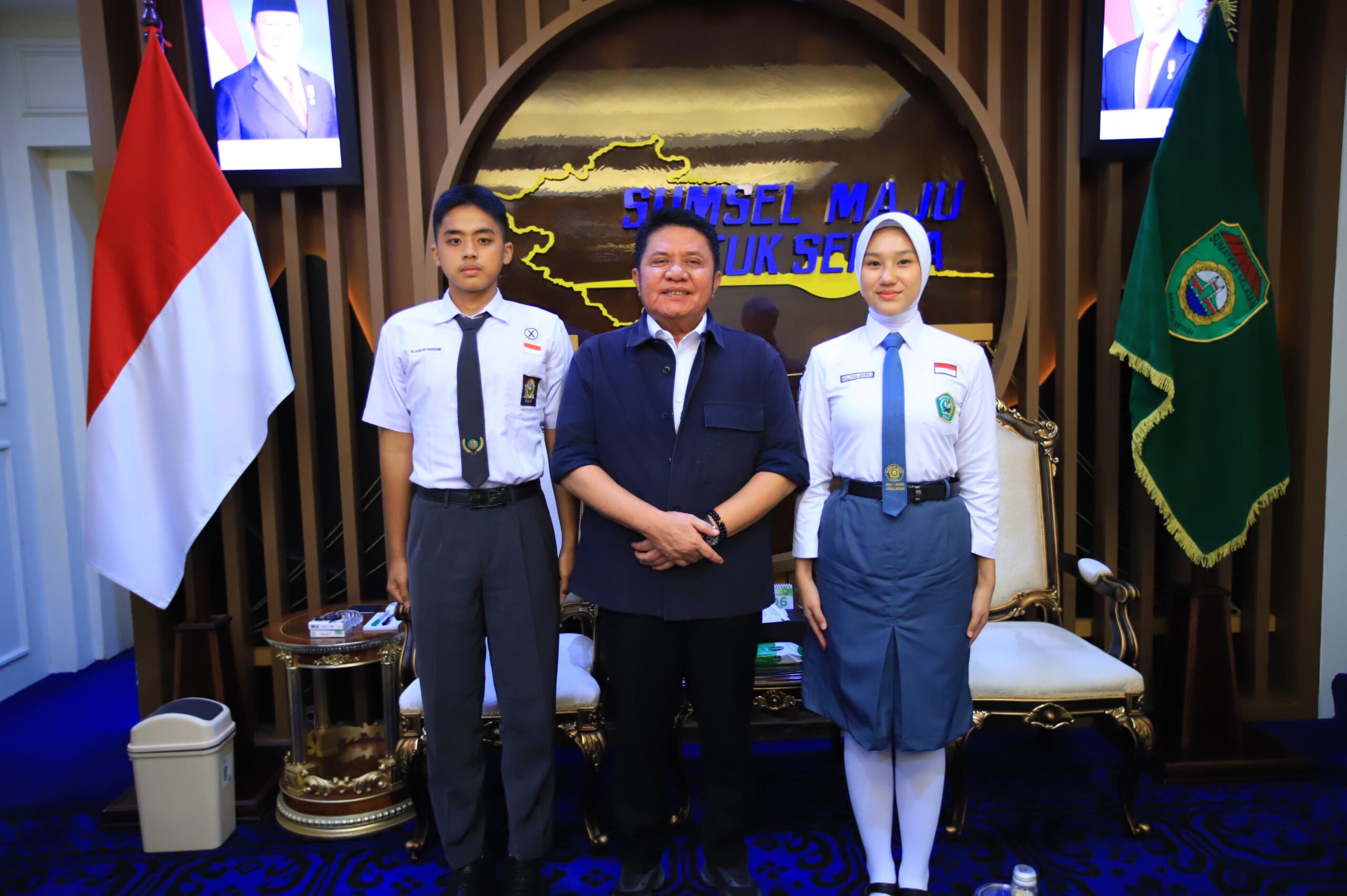 Gubernur Sumsel Pesankan Kepada Dua Calon Paskibraka Nasional Jaga Mental dan Harumkan Nama Daerah