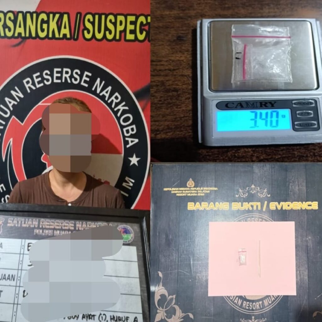 Diduga Edarkan Sabu di Muara Enim, Seorang IRT Diamankan Satresnarkoba Polres Muara Enim
