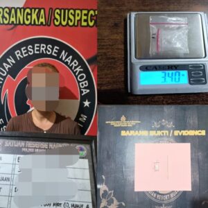 Diduga Edarkan Sabu di Muara Enim, Seorang IRT Diamankan Satresnarkoba Polres Muara Enim