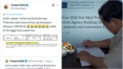 Paper MBG Nominasi Nobel Perdamaian Ada Nama Presiden Prabowo, Terdeteksi AI 93 persen dan Sisa Prompt Kelupaan Dihapus?