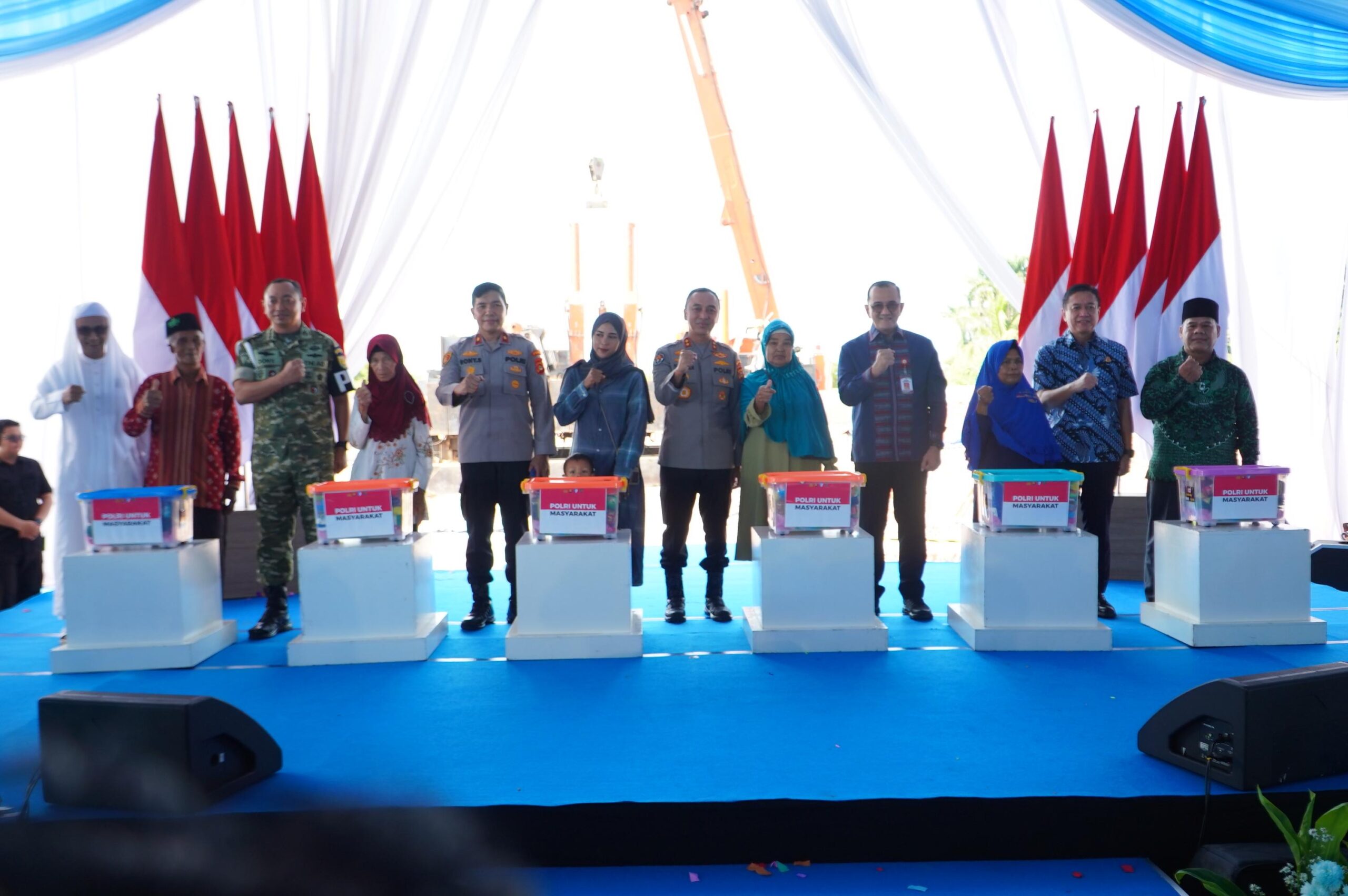 Groundbreaking Gedung Pelayanan BPKB Ditlantas Polda Sumsel, di Kota Palembang